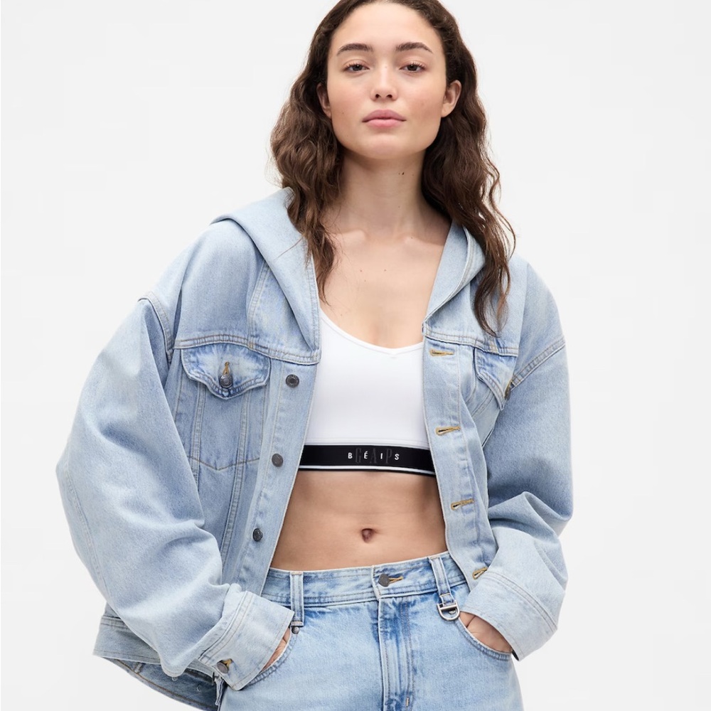 🩵 NWT Gap x BEIS Oversized Denim Jacket - Size S 🩵